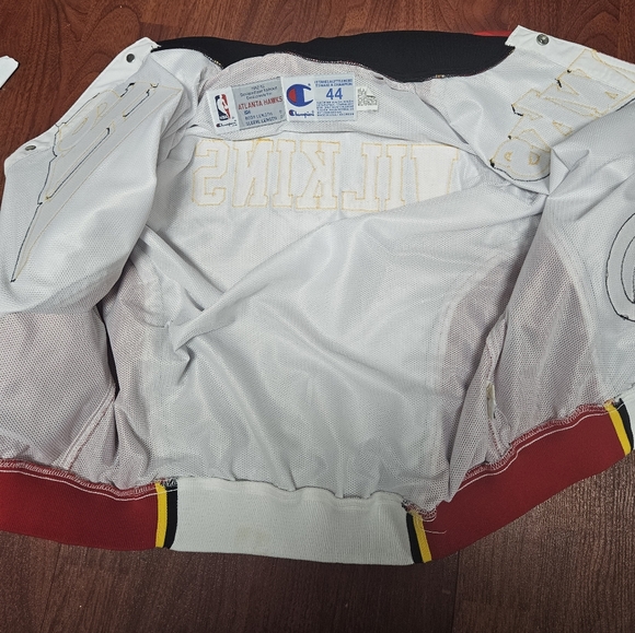 Vintage 1992-93 Pro Cut Dominique Wilkins Atlanta Hawks Champion Jacket Size 44 - Picture 11 of 15